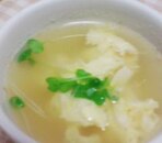 卵と豆腐の和風スープ